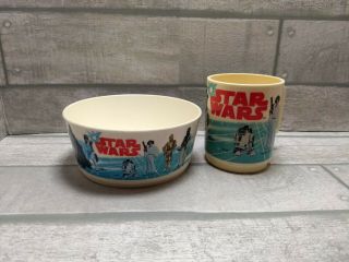 Rare Vintage Deka 1977 The Star Wars Plastic Bowl And Cup