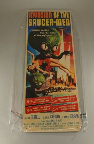 Modern Invasion Of The Suacer - Men Metal Sign 6 " X 18 " In Package