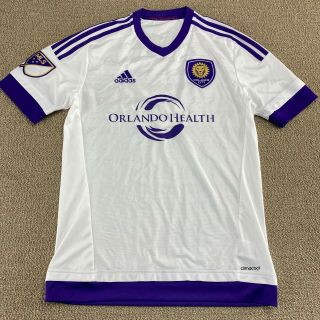 Orlando City Sc Jersey S Soccer Club White Purple Adidas Futbol Uniform Mls