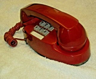 Red Western Electric Touchtone Princess Telephone.