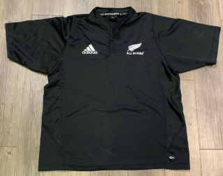 Adidas All Blacks Rugby Polo Shirt Men’s Xxl Zealand