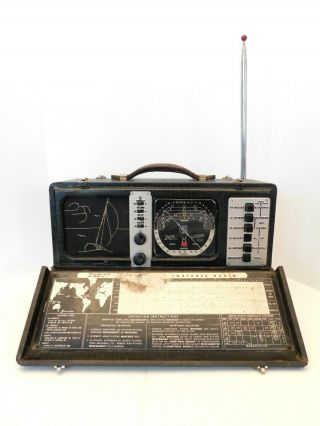 Vintage 1940 World War 2 Zenith Old Antique Sailboat First Transoceanic Radio