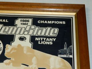 1986 Penn State NITTANY LIONS NATIONAL CHAMPIONS Wall Clock Bob Redus No 552 3