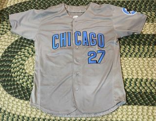 Addison Russell 27 Chicago Cubs Majestic Mlb Baseball Jersey Size Medium