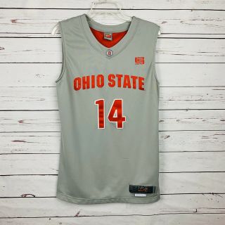 Ohio State Buckeyes 14 Basketball Nike Lebron James Jersey Stitched Sz Small