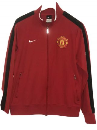 Nike Manchester United Red Devils Track Jacket Mens (l)