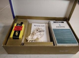 Vintage Rare Nos Zenith Royal 10 Transistor Radio Royal 500