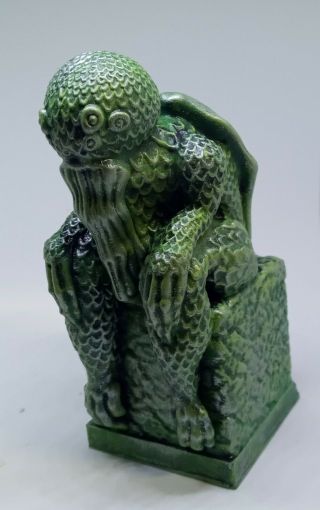 Hand - Painted Resin Cthulhu Idol Statue H.  P.  Lovecraft Miskatonic Arkham R 