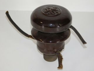 Antique General Electric Ge Ceramic Telephone Tube Radio Lightning Arrester