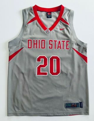 Authentic Nike Elite Greg Oden 20 Ohio State Buckeyes Men 