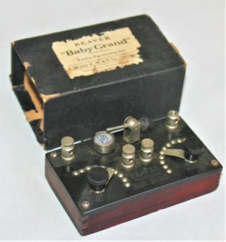 Miniature Beaver Baby Grand Crystal Set Radio C.  1923