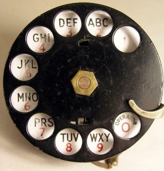 Antique Western Electric Telephone 4h Rotary Dial Only