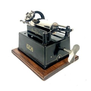 NEAR 1901 Edison Branded Gem Cylinder Phonograph First Cased Model 5
