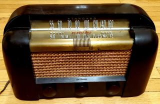 Antique Rca Victor Short Wave Tube Radio Model 66x1 Golden Throat Tone