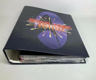 1997 Star Trek Universe Trivia Binder Book - High Gloss Pages By Newfield -