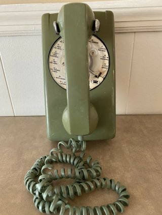 Vintage Webster Electric Green Wall Phone Telephone