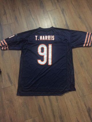 Tommie Harris Chicago Bears 91 Reebok NFL JERSEY XL Mens 2