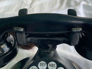 Vintage WESTERN ELECTRIC OVAL BASE 202 TELEPHONE with E1 Handset 3