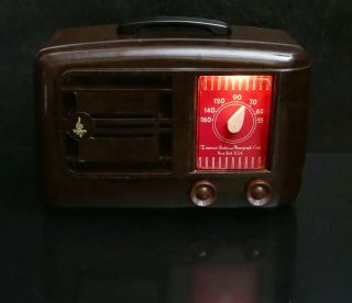 Emerson Model 507 Antique Bakelite Tube Radio From 1946 Restored,  Well 3