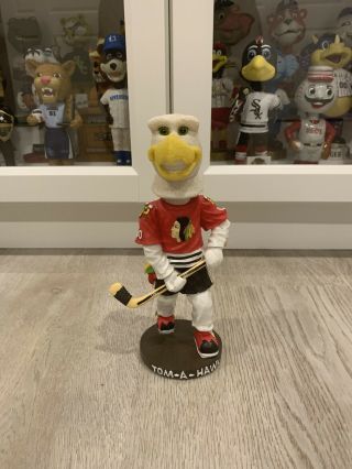 Portland Winterhawks Tom - A - Hawk Mascot Bobble Head Figure Whl Hockey