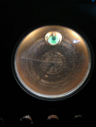 SILVERTONE 4565 green tuning eye restored electronics gold dial radio beauty 3