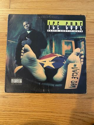 Ice Cube,  Death Certificate,  1991 Vinyl Release,  Nwa,  Rap,  Hip Hop