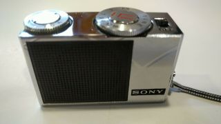 Vintage Sony Model Icr - 120 Integrated Circuit Radio W/ Case,  Docs,  Accessories