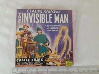 Vintage 8mm Film The Invisible Man W/ C Rains Castle Films 8 Complete