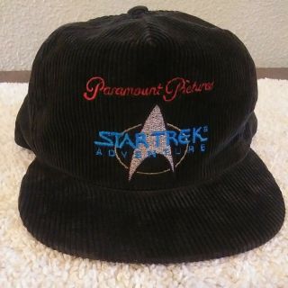 Vintage Star Trek Adventure Paramount Pictures Embroidered Snapback Corderoy Hat