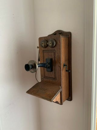 Antique Wall Mount Western Electric Company Telephone