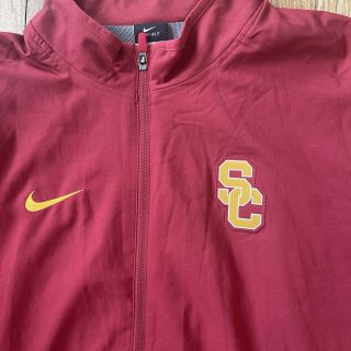 Nike Dri - Fit Southern Cal USC Trojans NCAA Full Zip Jacket Men ' s Size Large 2