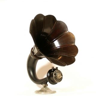 1925 Amplion Ar - 19 Dragon Horn Radio Speaker W/mahogany Bell Gorgeous