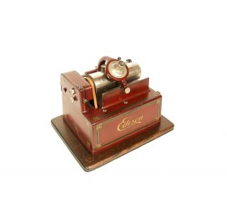 1910 Edison Red Gem Phonograph w/Orig.  Fireside Horn 2/4 Minute Outstanding 5