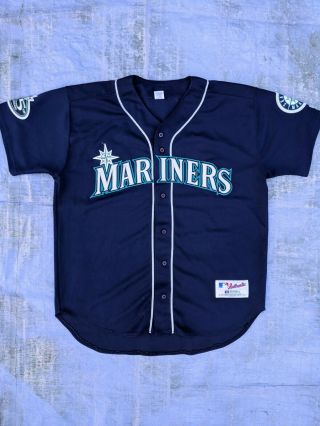 2002 Ken Griffey Jr Seattle Mariners 25th Anniversary Russell Athletic Jersey