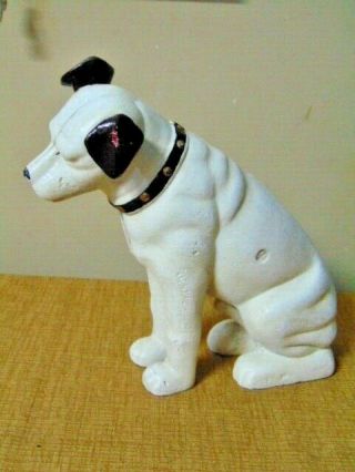 Rca Record Victrola Mascot Nipper Dog Cast Iron Coin Bank Door Stop 10 " Figure