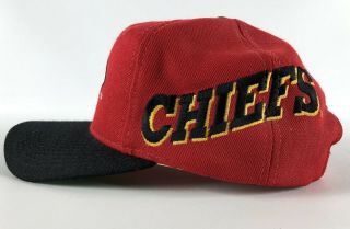 Kansas City Chiefs Sports Specialties Pro Line Authentic Snapback Hat Red Black 2