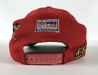 Kansas City Chiefs Sports Specialties Pro Line Authentic Snapback Hat Red Black 3