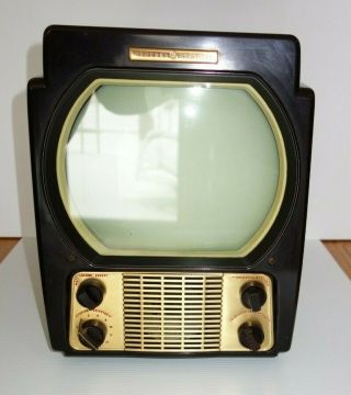 1949 General Electric Midcentury Bakelite Television Model 800 - 10 " Stunning