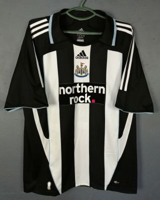 Adidas Fc Newcastle United 2007/2008 Home Soccer Football Shirt Jersey Size Xl