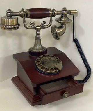 Vintage Turntable Retro Antique Handset Landline Rotary Real Telephone