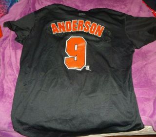 Brady Anderson 9 Baltimore Orioles Vintage 1998 True Fan Mlb Jersey Men 