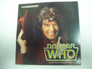 Doctor Who - Bbc 45 Rpm Record W/picture Sleeve - Tom Baker (1980) - Rare