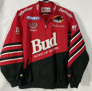 Dale Earnhardt Jr Nascar Chase Authentics Budweiser Racing Jacket 2 Xl Xxl