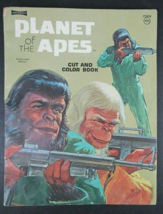 Vintage Planet Of The Apes Coloring Book 1974