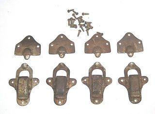 Set Of 4 Edison Home And Standard Model A Phonograph Case Clips With The Screws