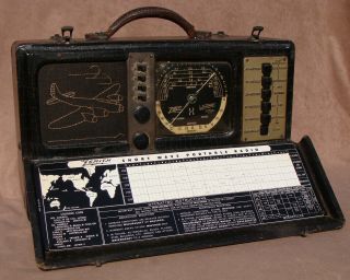 Electronically Restored Zenith 7g605 “clipper” Trans - Oceanic Radio (1942) Nr