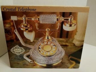 French Style Crystal Telephone Godinger Silver Art Shannon Irish 24 Lead Lqqk