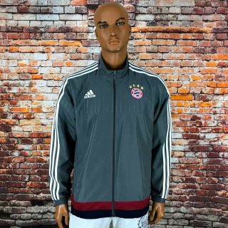 Adidas Fc Bayern Munchen 2015 Munich Soccer Jacket Football Coat Men 