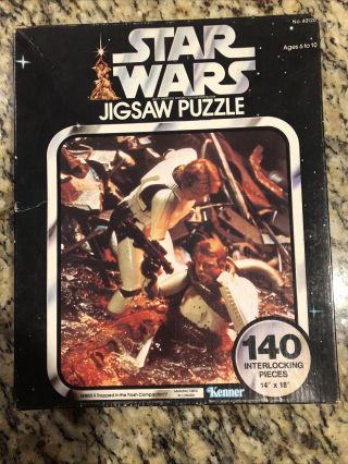 1977 Kenner Star Wars Jigsaw Puzzle Series 2 Trapped In The Trash Compactor