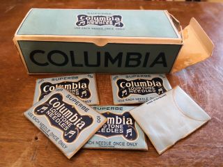 Columbia Complete Box Of Gramophone Needles 50 Packs Of 100 Needles Each